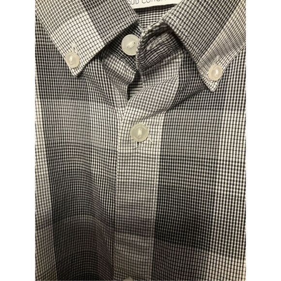 Calvin Klein 2XL button plaid shirt collard - Picture 5 of 7